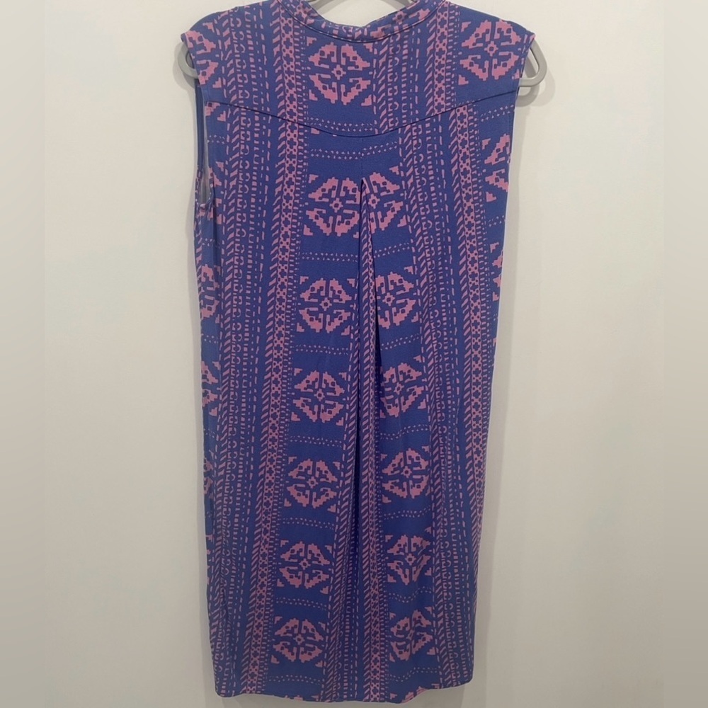 Tori Richard Dress Size Small Pink Purple Sleeveless Modal Spandex Pullover - Picture 6 of 8